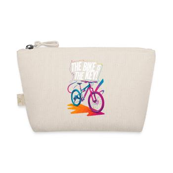 Vibrant Bicycle Enthusiasm Design - Organic Pouch - nature - Front