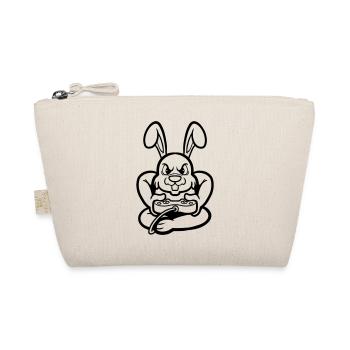 Gamer Gaming Hasenbesitzer Hasenbesitzerin Hase - Bio-Täschchen - Natur - Vorne