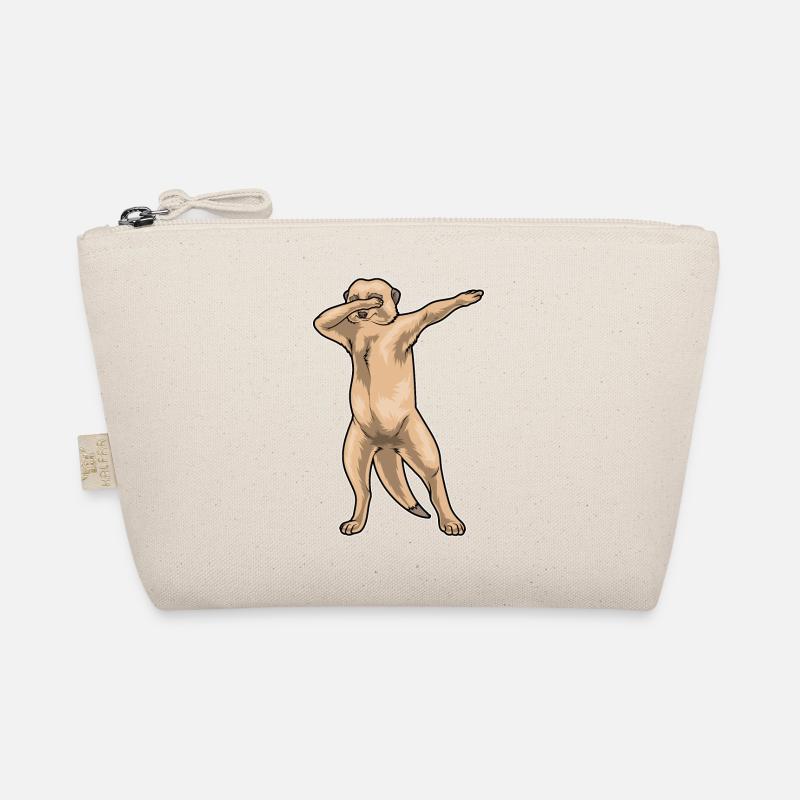 Erdmännchen Hip Hop Tanz - Bio-Täschchen - Natur