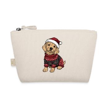 Golden Retriever Chien Noël Drôle - Trousse biologique - nature - Devant