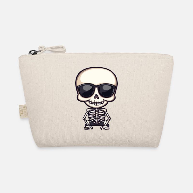 Halloween Skelett Sonnenbrille Bio-Täschchen