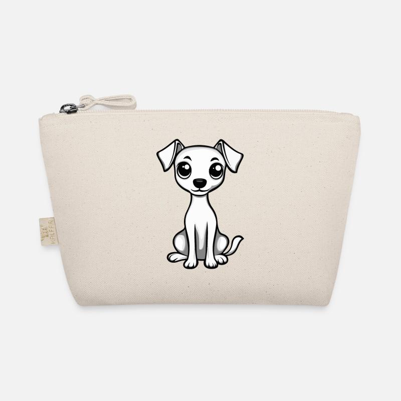 Whippet Hund Comic Niedlich Bio-Täschchen