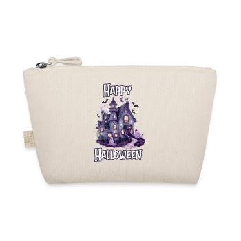 Halloween – Happy Halloween Spooky Haunted House - Organic Pouch - nature - Front