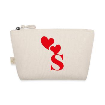 Lettre s cœur rouge - Trousse biologique - nature - Devant