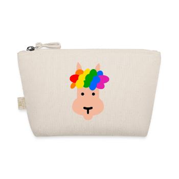 Lama avec coiffure arc-en-ciel - Trousse biologique - nature - Devant