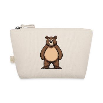 Ours mignon debout dans le style de dessin animé - Adorable - Trousse biologique - nature - Devant