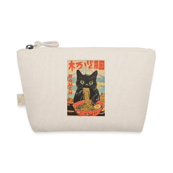 Funny Cat Ramen Japanese Japan Lover - Organic Pouch - nature - Front