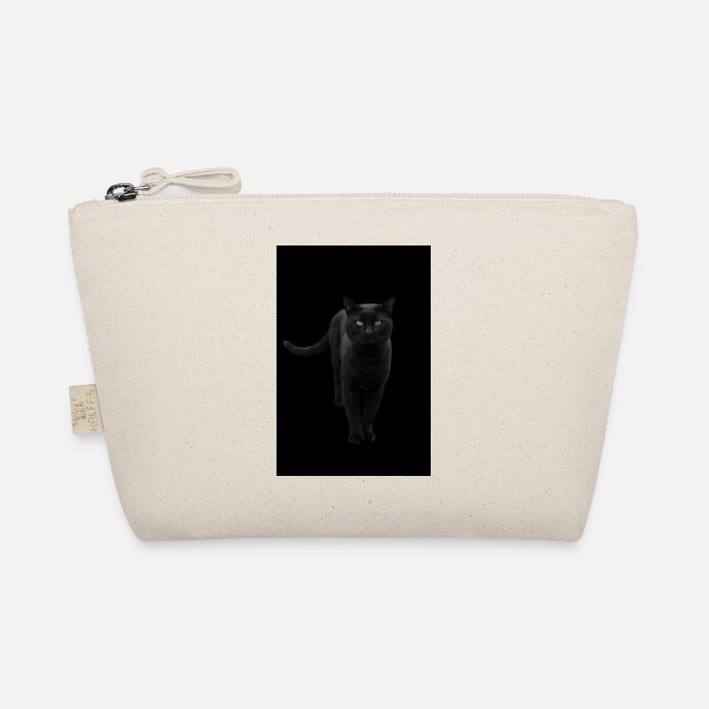 black cat kitten cat Organic Pouch