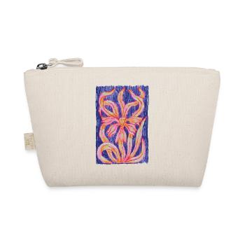 Ornament bunt Blume Jugendstil - Bio-Täschchen - Natur - Vorne