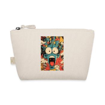 Blue Monster in the Chaos Tornado - Organic Pouch - nature - Front