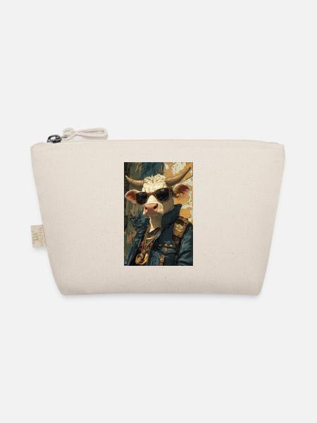 Style Cow Street avec lunettes de soleil - Trousse biologique - nature