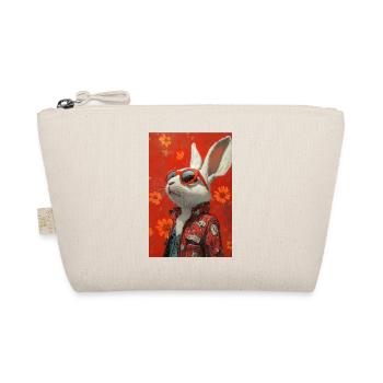 Lapin rouge avec des lunettes de soleil - Trousse biologique - nature - Devant
