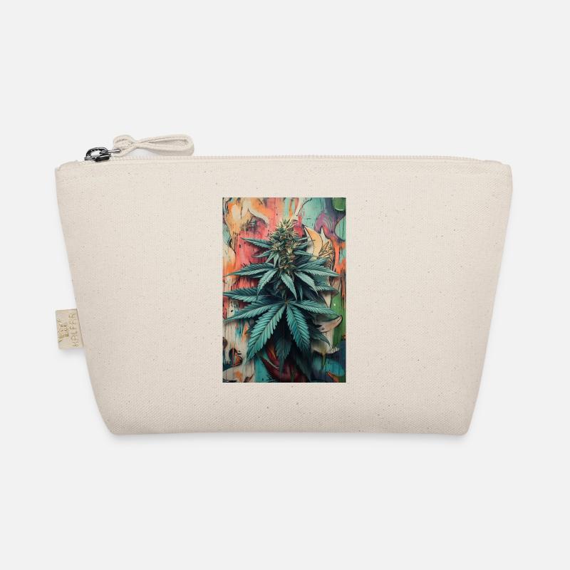 Art de feuilles de cannabis graffiti Trousse biologique