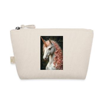 Unicorn in rosé marble light - Organic Pouch - nature - Front