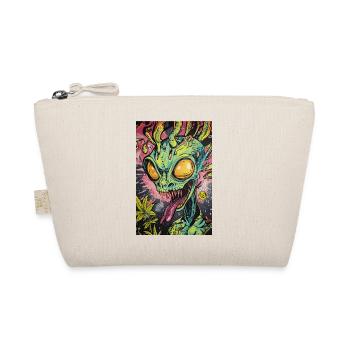 Psychedelischer Alien Neon Graffiti - Bio-Täschchen - Natur - Vorne