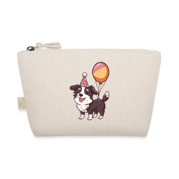 Border Collie Chiens Anniversaire Bande dessinée Mignon - Trousse biologique - nature - Devant