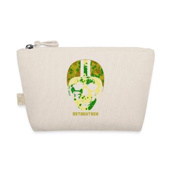 OSTDEUTSCH CAMO SKULL mit Moped Helm - Bio-Täschchen - Natur - Vorne