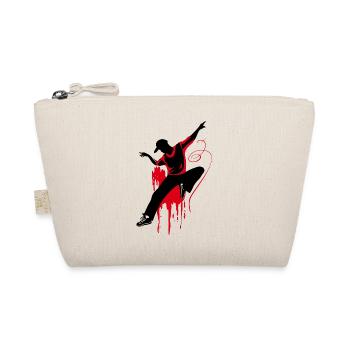 Breakdancer Dancer Silhouette en Rouge Noir - Trousse biologique - nature - Devant