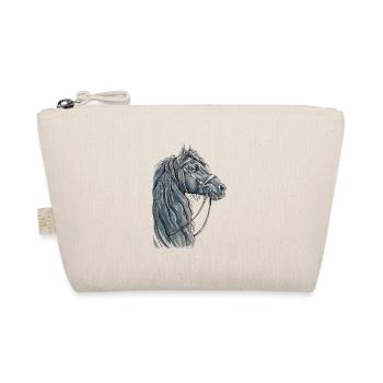 Black Frieze Portrait - Organic Pouch - nature - Front