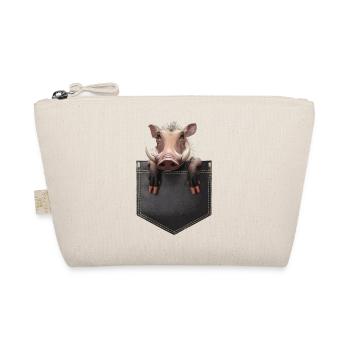 Warzenschwein - Bio-Täschchen - Natur - Vorne