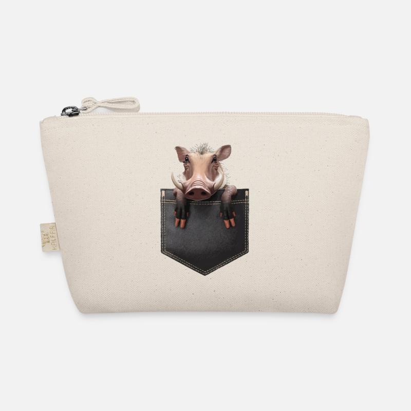 Warzenschwein - Bio-Täschchen - Natur