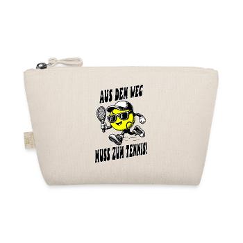 Tennis Kinder Shirt Spruch Cartoon - Bio-Täschchen - Natur - Vorne