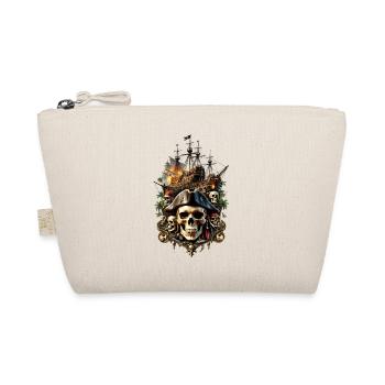 Totenkopf Schädel 05839 - Bio-Täschchen - Natur - Vorne