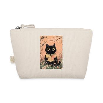 Chat mignon - amoureux des livres, chemise d’amoureux des chats, sacs, réservoir - Trousse biologique - nature - Devant