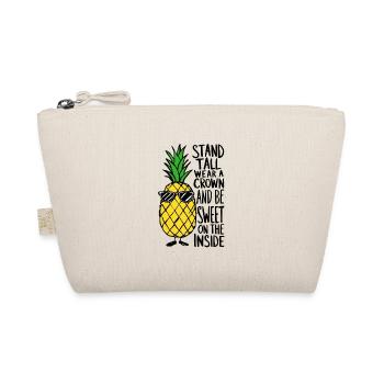 Cool Pineapple with "Stand Tall" - Organic Pouch - nature - Front