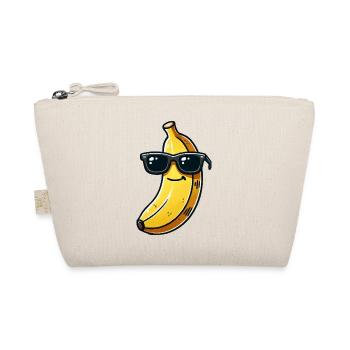 banane sonnenbrille comic - Bio-Täschchen - Natur - Vorne