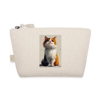 Cute Cat Illustration Poster - Organic Pouch - nature - Front