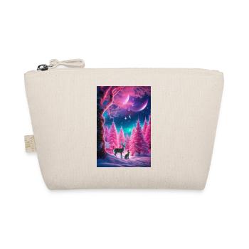 Neon Winter Deer Dream - Organic Pouch - nature - Front