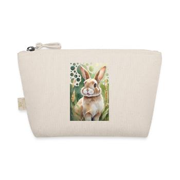 Peinture moderne de type « Lapin câlin sur la prairie » - Trousse biologique - nature - Devant