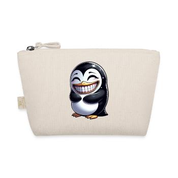 pingouin mignon montrant des dents dessin animé riant - Trousse biologique - nature - Devant