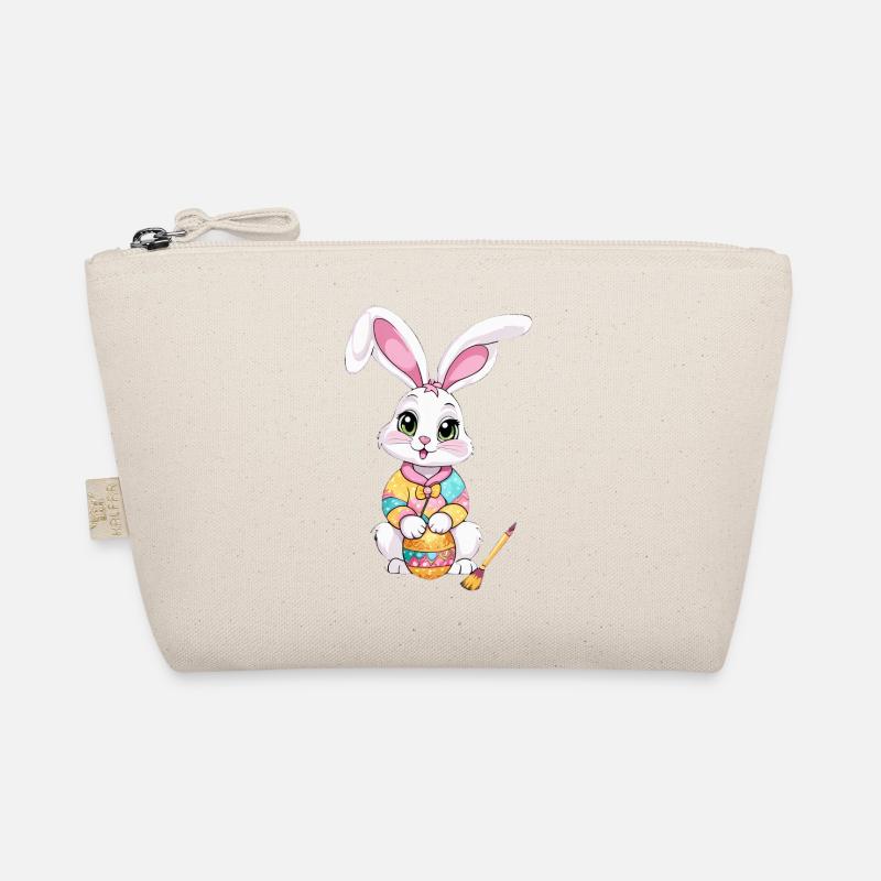Easter bunny with Easter eggs Organic Pouch