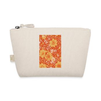 Retro Century Blossom Blumenmuster - Bio-Täschchen - Natur - Vorne