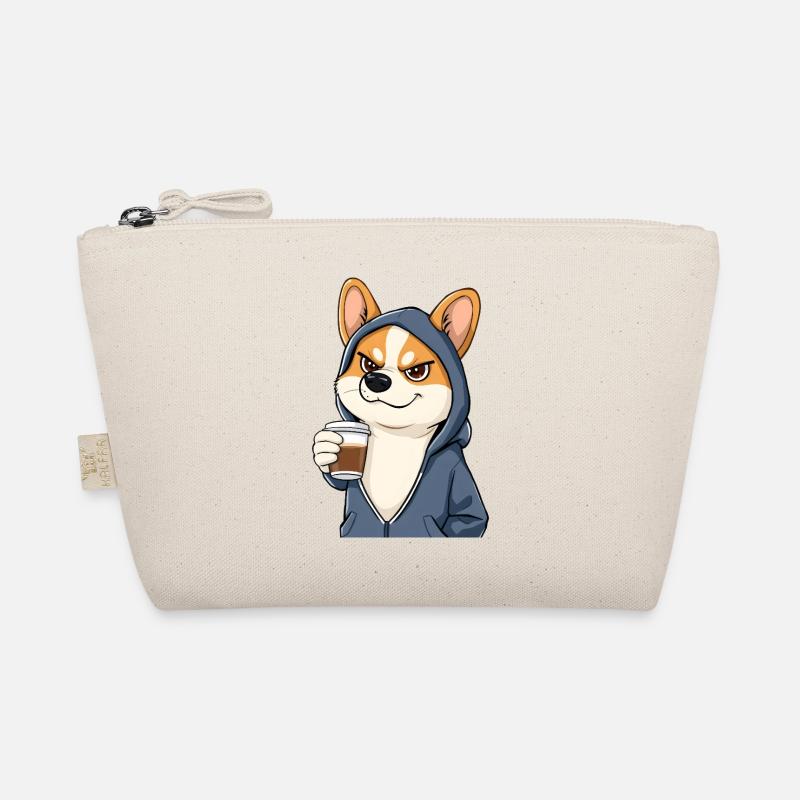 Cooler Corgi mag Kaffee Bio-Täschchen