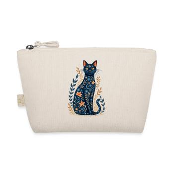 Floral Cat - Organic Pouch - nature - Front