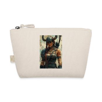 Viking Woman Illustration Poster - Organic Pouch - nature - Front