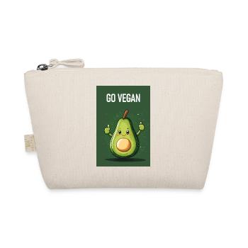 GO VEGAN - Organic Pouch - nature - Front