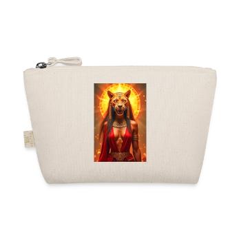 Sekhmet, lion-headed war goddess, standing - Organic Pouch - nature - Front