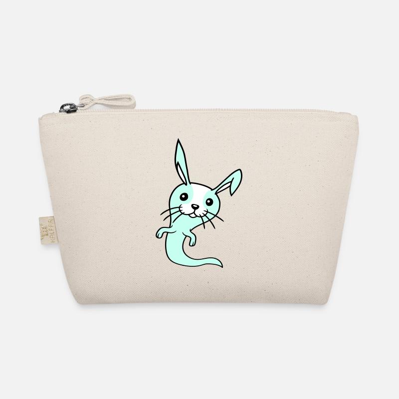 Bunny Ghost Ghost Haunting Halloween Creepy Cute Organic Pouch