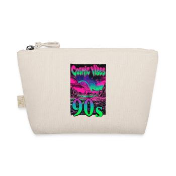Cosmic Vibes 90s Retro Neon - Bio-Täschchen - Natur - Vorne