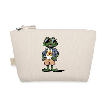 Funny Summer Frog - Organic Pouch - nature - Front