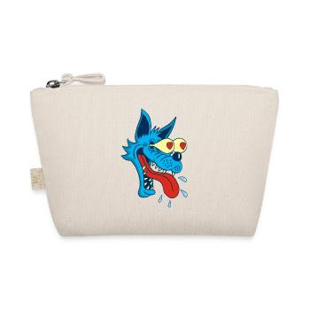 Cartoon Wolf in Love - Organic Pouch - nature - Front