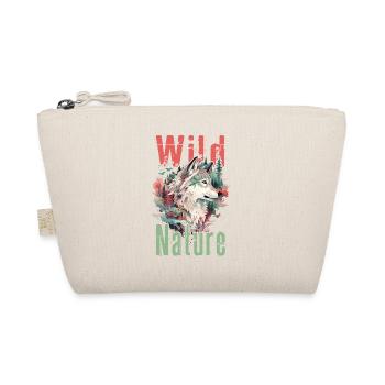Wolf Wolf's Head Forest Nature Mountains Wilderness Colorful - Organic Pouch - nature - Front