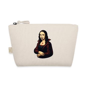 Mona Lisa Vampir Karikatur - Bio-Täschchen - Natur - Vorne