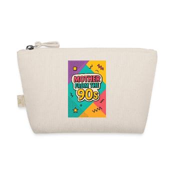 Mother from the 90s - Retro Mother's Day - Organic Pouch - nature - Front