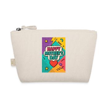 Happy Mother's Day Retro 90s Style - Organic Pouch - nature - Front