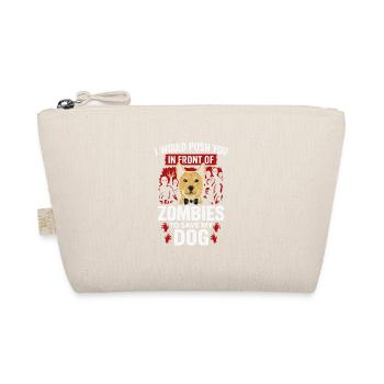 I'd Save You From Zombies – Dog Love - Organic Pouch - nature - Front
